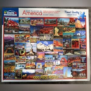 White Mountain "Best Places in America" 1000-Piece Puzzle - Multicolor
